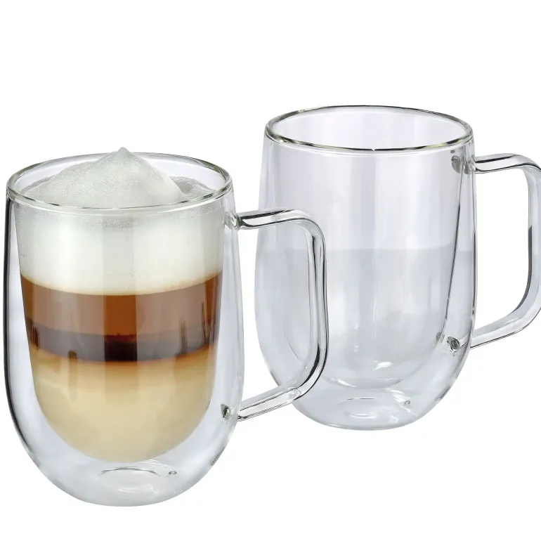 CILIO Veneto Szklanki do latte macchiato, 2 szt., szkło borokrzemowe, 0,3 l, śred. 8,5 x 12 cm