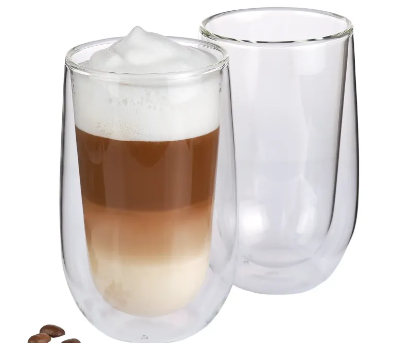 CILIO VERONA Szklanki do latte macchiato 350 ml, 2 szt./ podwójne ścianki / FreeForm