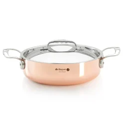 de Buyer PRIMA MATERA Garnek 4,9l z pokrywą 28 cm / miedziany