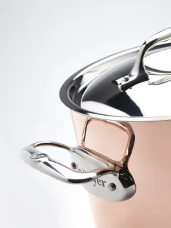 DE BUYER PRIMA MATERA Garnek wysoki z pokrywą 5,7l / miedziany