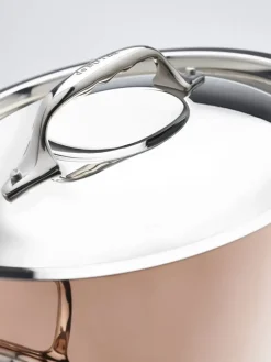 DE BUYER PRIMA MATERA Garnek wysoki z pokrywą 5,7l / miedziany