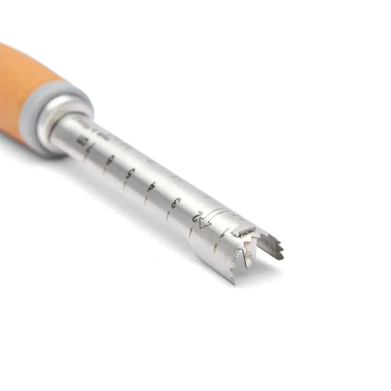 de Buyer Wydrążacz do warzyw i owoców / pomarańczowa rączka