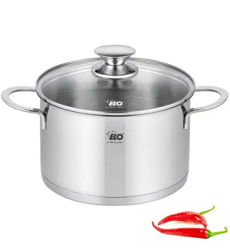ELO GALANT Garnek z pokrywką 20 cm / 3,4 L / stal nierdzewna / indukcja