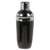 EXCELLENT HOUSEWARE Shaker barmański z akcesoriami 5 el czarny / stal nierdzewna