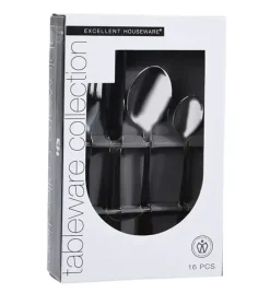 EXCELLENT HOUSEWARE Sztućce komplet 16 el dla 4 os / stal nierdzewna