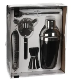 EXCELLENT HOUSEWARE Zestaw barmański 5 elementów / stal nierdzewna