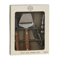 EXCELLENT HOUSEWARE Zestaw 4 elementowy do wina i serów