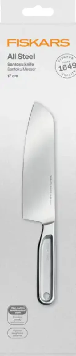 FISKARS ALL STEEL 1062884 Nóż Santoku 16 cm | japońska stal nierdzewna | 58 HRC