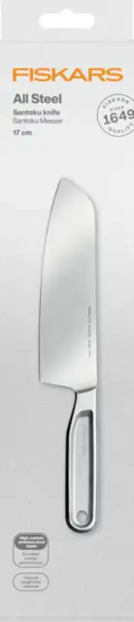 FISKARS ALL STEEL 1062884 Nóż Santoku 16 cm | japońska stal nierdzewna | 58 HRC