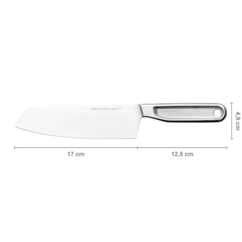 FISKARS ALL STEEL 1062884 Nóż Santoku 16 cm | japońska stal nierdzewna | 58 HRC