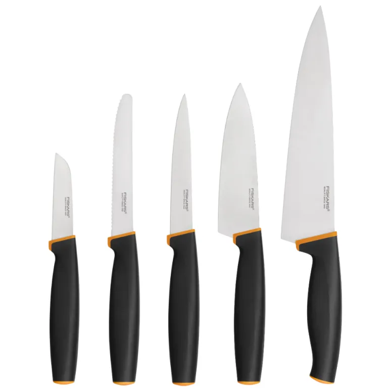 FISKARS CONTROL+ Zestaw 5 noży FAVOURITE + COOK'S SET w pudełku / japońska stal nierdzewna