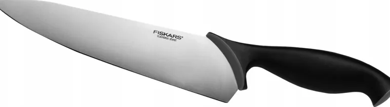 FISKARS CONTROL 1073023 Zestaw 5 noży kuchennych w czarnym bloku + Ostrzałka Functional Form