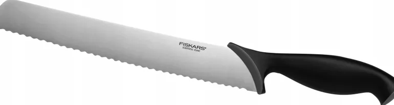 FISKARS CONTROL 1073023 Zestaw 5 noży kuchennych w czarnym bloku + Ostrzałka Functional Form