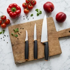 FISKARS CONTROL+ Zestaw 3 noży kuchennych COOK'S SET + Ostrzałka Edge / japońska stal nierdzewna