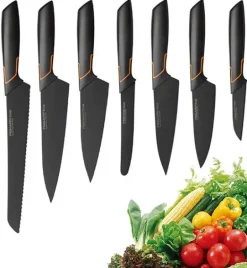 FISKARS EDGE FSEL1 Komplet 7 noży kuchennych / japońska stal nierdzewna