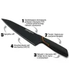 FISKARS EDGE 1003099 Zestaw 5 noży kuchennych w bloku / japońska stal nierdzewna