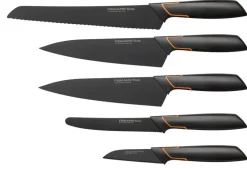 FISKARS EDGE 1003099 Zestaw 5 noży kuchennych w bloku / japońska stal nierdzewna