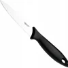 FISKARS ESSENTIAL Komplet 5 noży (kuchenne +do warzyw) w pudełku | stal nierdzewna HRC 53 + Ostrzałka + Skrobaczka ESSENTIAL