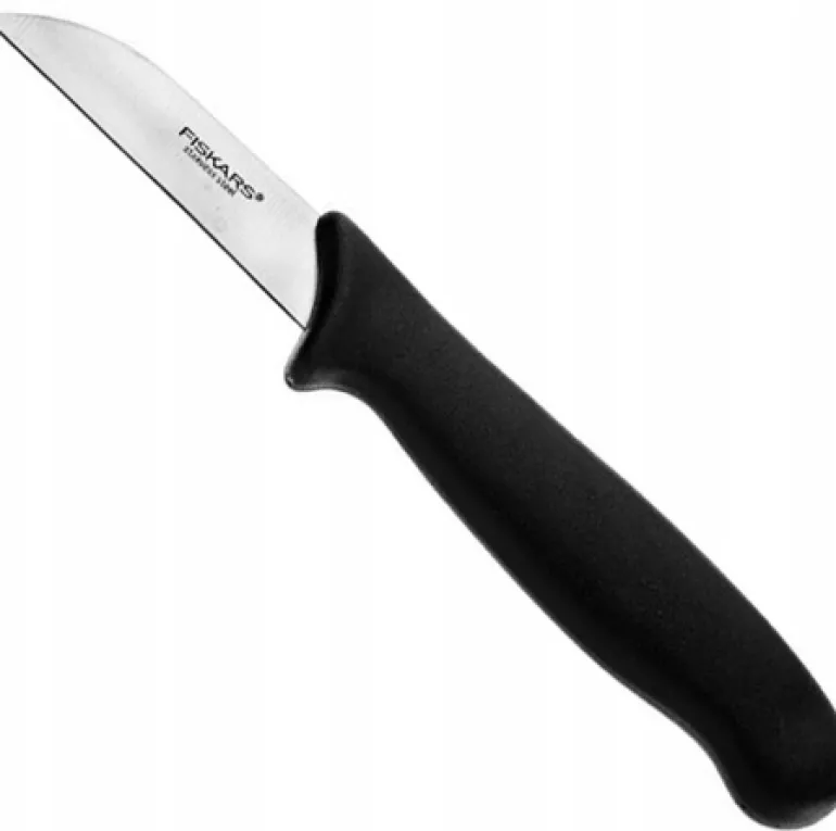 FISKARS ESSENTIAL Komplet 8 noży (kuchenne +do warzyw +do obierania) w pudełku | stal nierdzewna + Skrobaczka ESSENTIAL