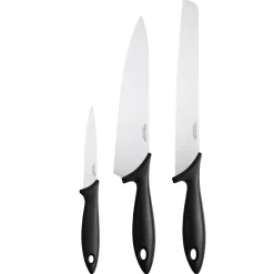 FISKARS ESSENTIAL Komplet 8 noży (kuchenne + Szefa + do obierania) w pudełku + Ostrzałka ESSENTIAL