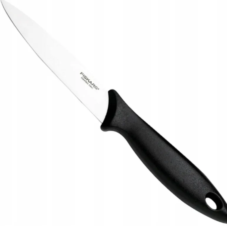 FISKARS ESSENTIAL Komplet 8 noży (kuchenne +do warzyw +do obierania) w pudełku | stal nierdzewna HRC 53