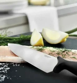 FISKARS ESSENTIAL Komplet 11 noży (kuchenne +Szefa+do obierania+do warzyw) w pudełku + Ostrzałka ESSENTIAL