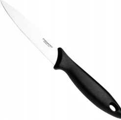 FISKARS ESSENTIAL Komplet 5 noży (kuchenne +do warzyw) w pudełku | stal nierdzewna HRC 53 + Ostrzałka ESSENTIAL