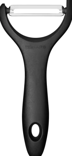 FISKARS ESSENTIAL Komplet 6 noży (do warzyw i do obierania) / stal nierdzewna HRC 53 + Ostrzałka + Skrobaczka ESSENTIAL