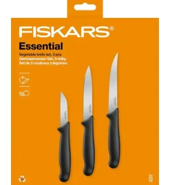FISKARS ESSENTIAL Komplet 6 noży (do warzyw i do obierania) / stal nierdzewna HRC 53
