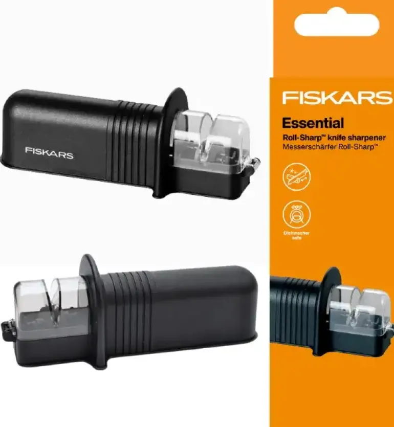 FISKARS ESSENTIAL Ostrzałka do noży kuchennych uniwersalna / Roll-Sharp™ / 1065598