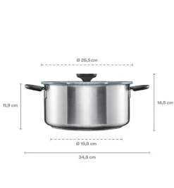 FISKARS FUNCTIONAL FORM 1072317 Garnek 5 l z pokrywką