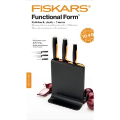 FISKARS FUNCTIONAL FORM 1057555 Komplet 3 noży w bloku czarnym