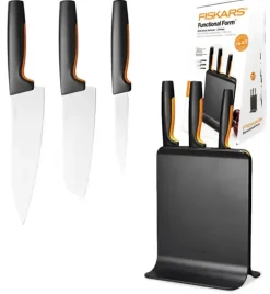 FISKARS FUNCTIONAL FORM 1057555 Komplet 3 noży w bloku czarnym