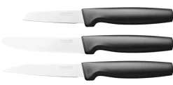FISKARS FUNCTIONAL FORM 10577561+1057551 Komplet 4 noży kuchennych + deska do krojenia 35x25 cm w pudełku + ostrzałka ceramiczna Essential Roll-Sharp