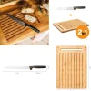 FISKARS FUNCTIONAL FORM 1057556+1057551 Komplet 4 noży kuchennych + deska do krojenia 35x25 cm + ostrzałka ceramiczna Essential Roll-Sharp