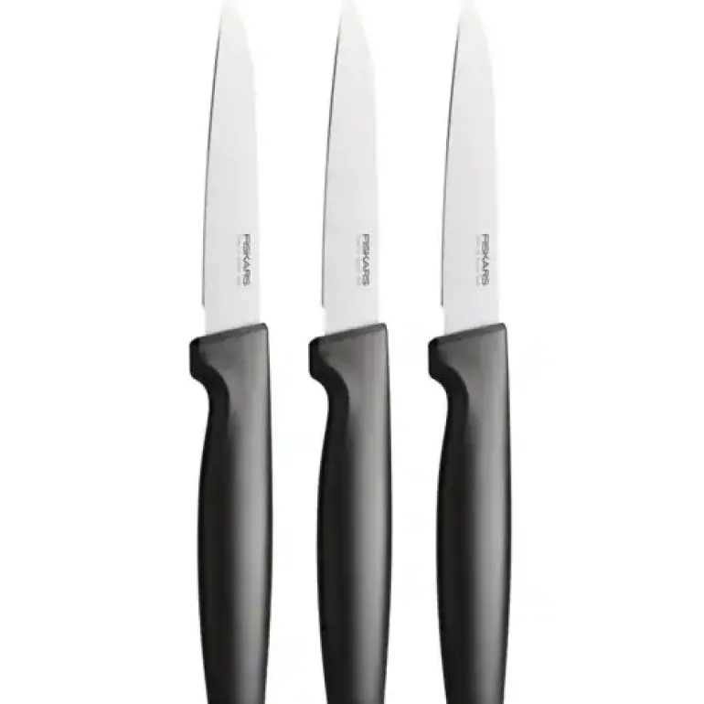 FISKARS FUNCTIONAL FORM 1057563 Komplet 3 noży do obierania w pudełku / stal nierdzewna