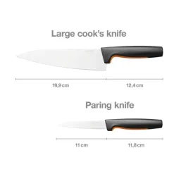 FISKARS FUNCTIONAL FORM 1057557 Komplet 2 noży Szefa kuchni FAVOURITE SET w pudełku / stal nierdzewna