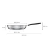 FISKARS FUNCTIONAL FORM Komplet patelni 20, 24, 28 cm + pokrywki TADAR + Wok / powłoka Ceratec™