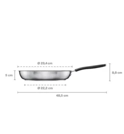 FISKARS FUNCTIONAL FORM Komplet patelni 20, 24, 28 cm + pokrywki TADAR / powłoka Ceratec™