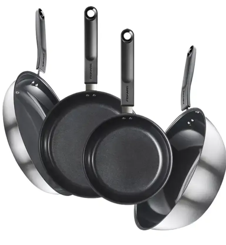 FISKARS FUNCTIONAL FORM Komplet patelni 20, 24, 28 cm + Wok / powłoka Ceratec™