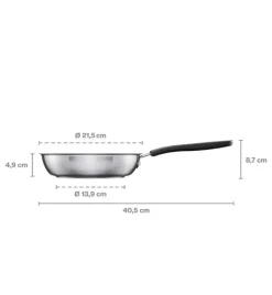 FISKARS FUNCTIONAL FORM Komplet patelni 20, 24, 28 cm + pokrywki silikonowe TADAR / powłoka Ceratec™