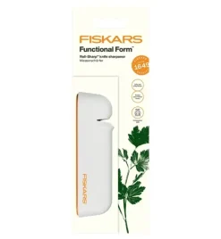FISKARS FUNCTIONAL FORM Komplet 5 noży kuchennych w bloku drewnianym + Ostrzałka Functional Form
