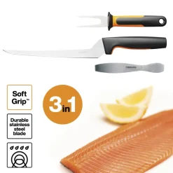 FISKARS FUNCTIONAL FORM 1057560 Komplet do ryb 3 el w pudełku / stal nierdzewna