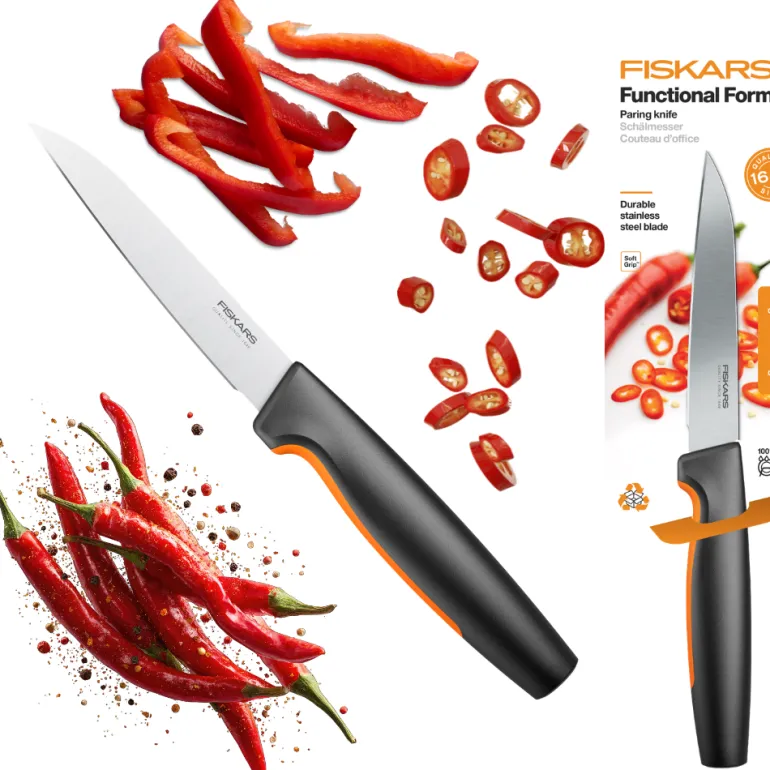 FISKARS FUNCTIONAL FORM 1057542 Nóż do obierania 11 cm / stal nierdzewna