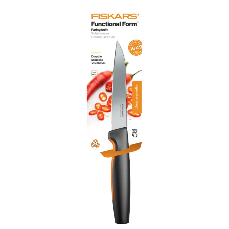 FISKARS FUNCTIONAL FORM 1057542 Nóż do obierania 11 cm / stal nierdzewna