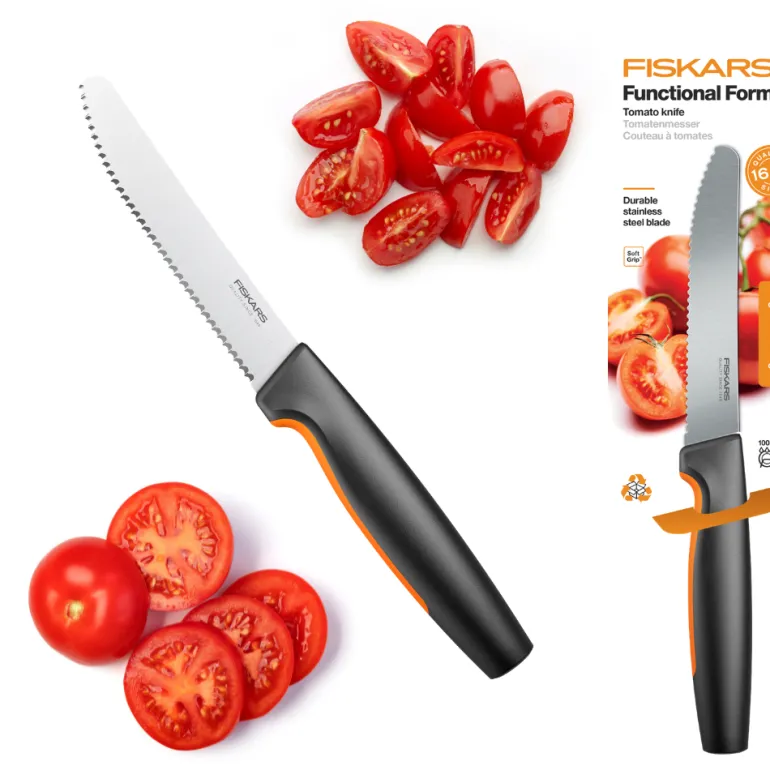 FISKARS FUNCTIONAL FORM 1057543 Nóż do pomidorów 11 cm / stal nierdzewna