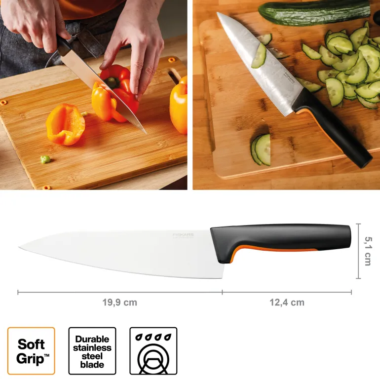 FISKARS FUNCTIONAL FORM 1057534 Nóż szefa kuchni 20 cm / stal nierdzewna