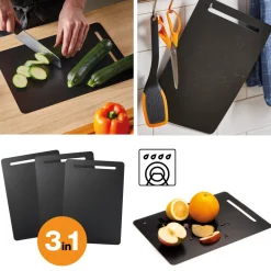 FISKARS FUNCTIONAL FORM Zestaw 3 wymiennych desek do krojenia / nakładek z tworzywa sztucznego