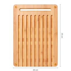 FISKARS FUNCTIONAL FORM Zestaw 2 desek do krojenia + nakładka 35x25 cm / bambus + tworzywo