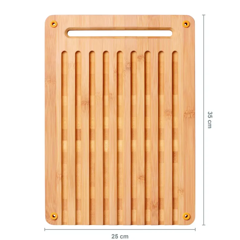 FISKARS FUNCTIONAL FORM Zestaw 2 desek do krojenia + nakładka 35x25 cm / bambus + tworzywo